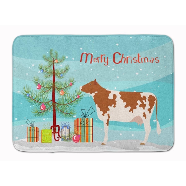 Carolines Treasures Ayrshire Cow Christmas Machine Washable Memory Foam Mat BB9194RUG - main